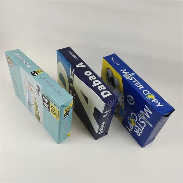 Wholesale Wood Pulp Printing Paper White A4 Size 500 Sheets 70 75 80 Gsm Copy A4 Paper From China