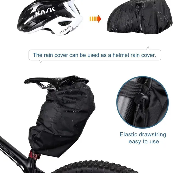 Bike Saddle Bag Water Bottle Holder Bicycle Under Seat Pack Storage Bag for Mountain Road Bicycle photo-5