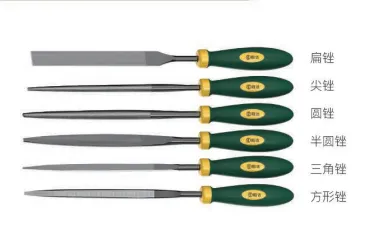 Dual‑Color Handle Needle File Set, 6‑Stück Präzisionslagerstahl-Sonderfeile-Set für feines Entgraten und Polieren