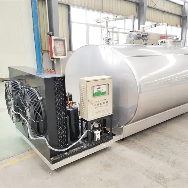 3000L Bulk Milk Chiller Horizontal Milk Cooling Tank SUS304 Stainless Steel Milk Refrigeration Storage Tank for Dairy Farm photo-3