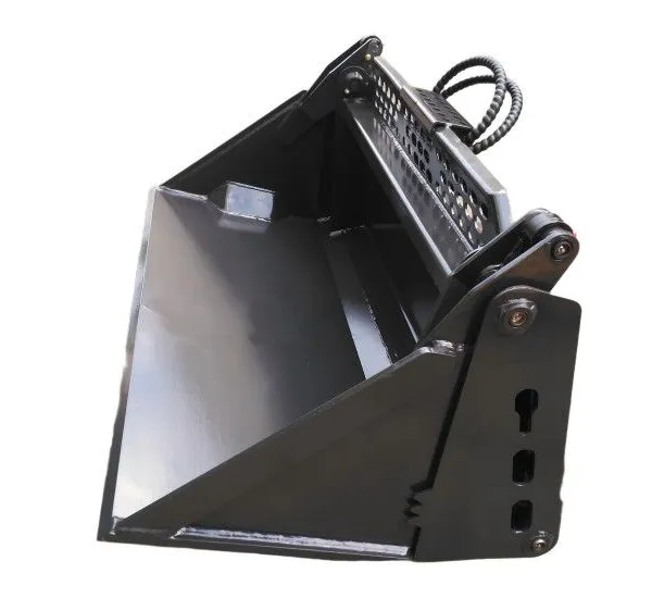 Factory Direct Skid Steer 4 in 1 Bucket OEM Custom Width Cutting Edge Teeth SSQA Mount Bucket Supplier photo-4