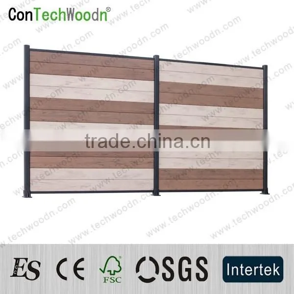 Modern Design Outdoor Wood and Plastic Composite Garden Fence photo-2