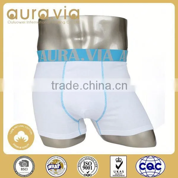 China Manufacturer Wholesale White Comfortable Men Underwear Cotton