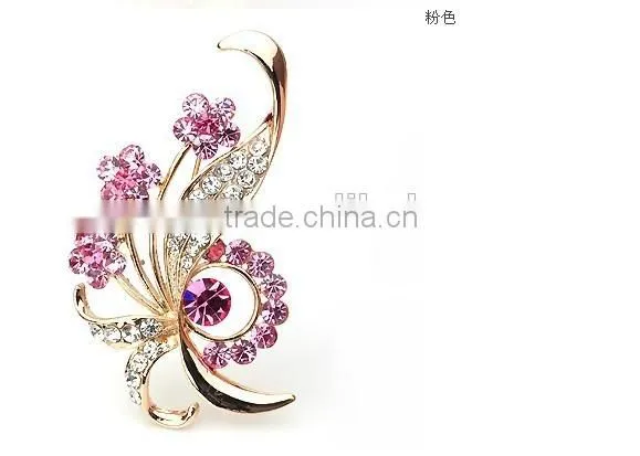 Noble Beauty Full Diamond Crystal High-grade Pin Brooch photo-3