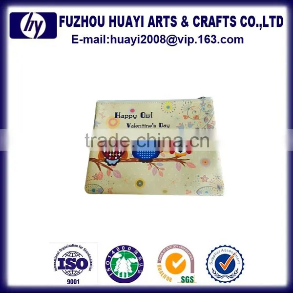 Low Cost Wholesale Squeeze Pouch Coin Bag for Promotion Cotton Zipper Pouch
