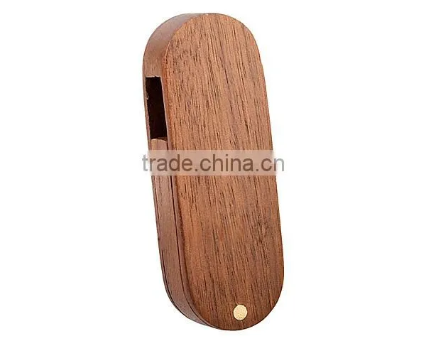 Bulk Swivel Bamboo Wood Usb Flash Drive With Engraving Logo