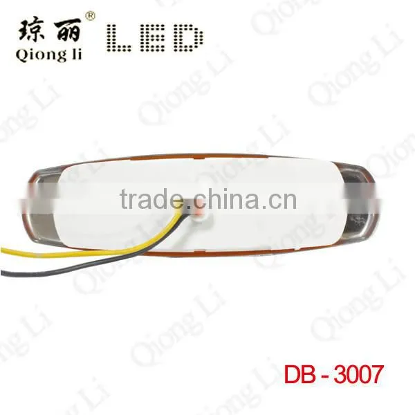 Super Bright Red 12v or 24v Stainless Steel Plate Truck Led Side Marker Lights photo-2