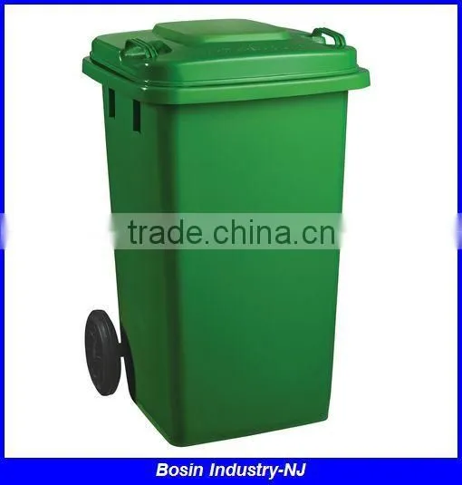 Eco-friendly Outdoor 120 Liter Waste Trolley Bin With Wheels Quality Choice