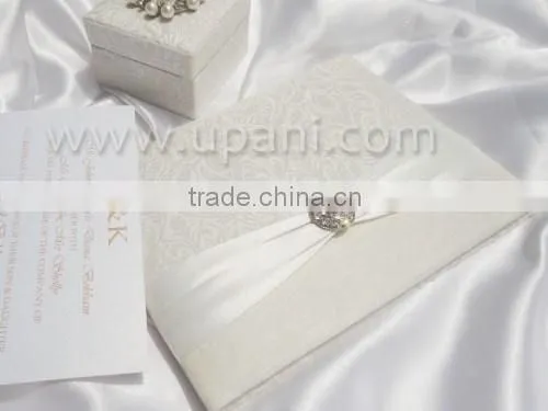 Pure Brocade Silk Wedding Invitation Folio photo-2