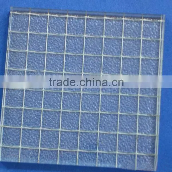 6mm Clear Nashiji Wired Glass