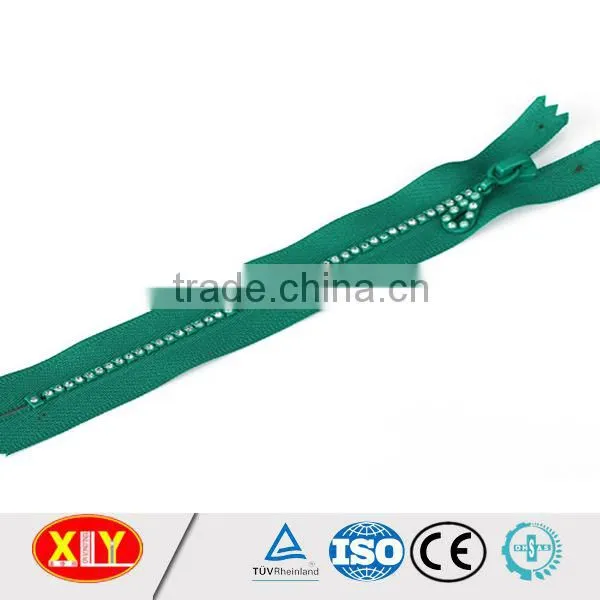 China XLY Zipper #5 Close End Fancy Style Diamond Zipper photo-3
