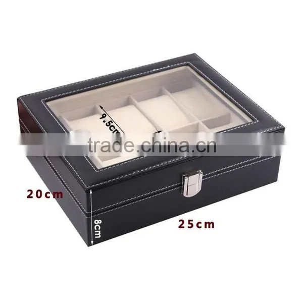 Wholesale Custom Stunning Wlegant 10 Slots Black Wooden Watch Boxes For Men. Quality Choice photo-3