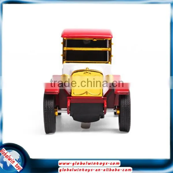 1:32 Vintage Car Model With Opening Doors&headlights, Pull-back Alloy Die Cast Car With Music photo-4