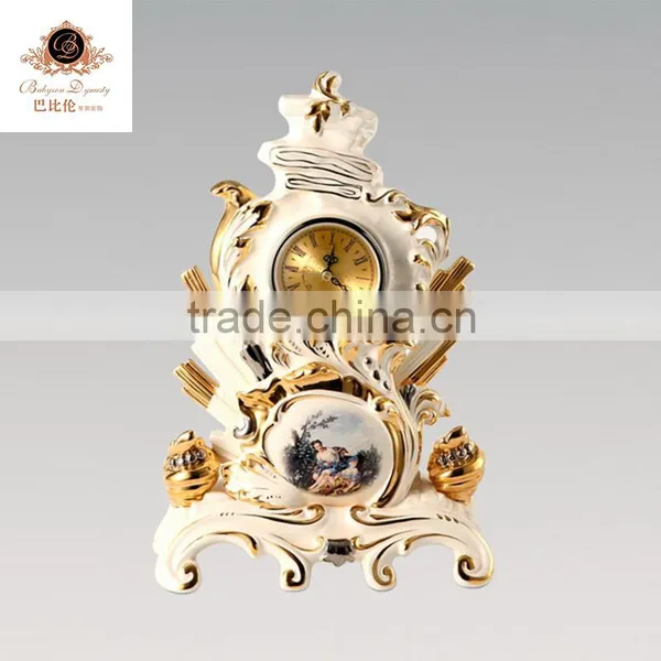 Babyzon Hand Made 17"porcelain Ceramic 3D Wall Clock photo-3