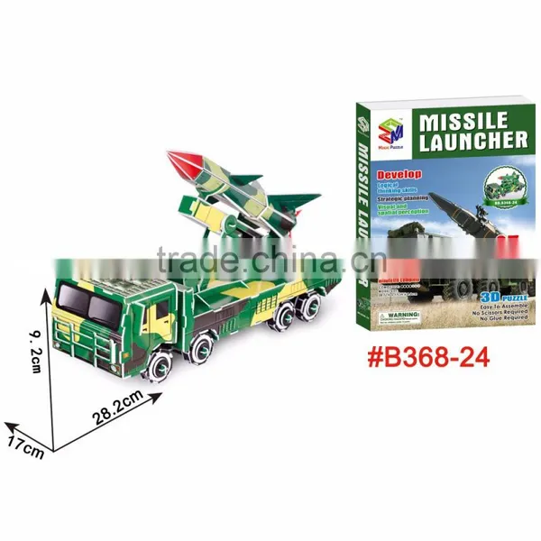 3d Jigsaw Puzzle Toy Kids Favorite Military Missile Launcher
