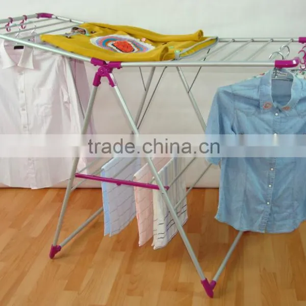 Metal PVC Shrink Film Hanger Rack Cloth Dryer Rack BS-6018Y-P