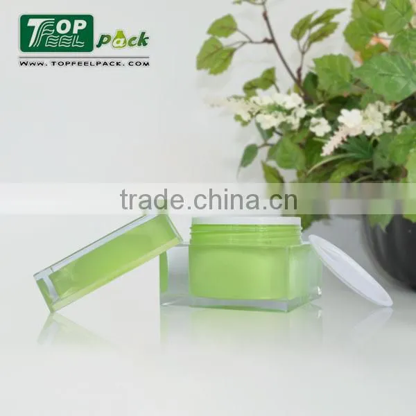 Acrylic Cream Plastic Jar With Lid 80g 50g 30g photo-6