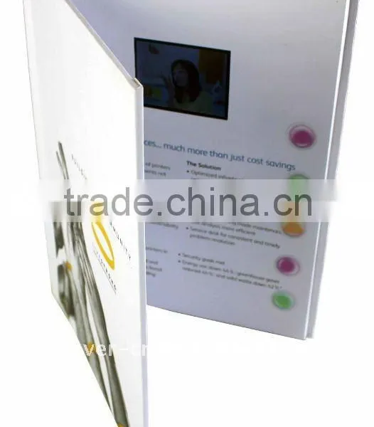 Custom Lcd Video Brochure Card, Advertising Video Card, Video Greeting Card photo-2