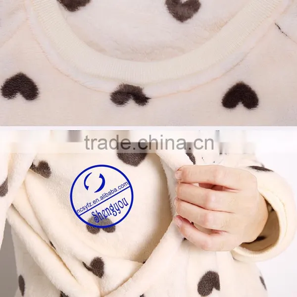 Custom Made Wholesale High Quality Coral Fleece Maternity Set photo-5