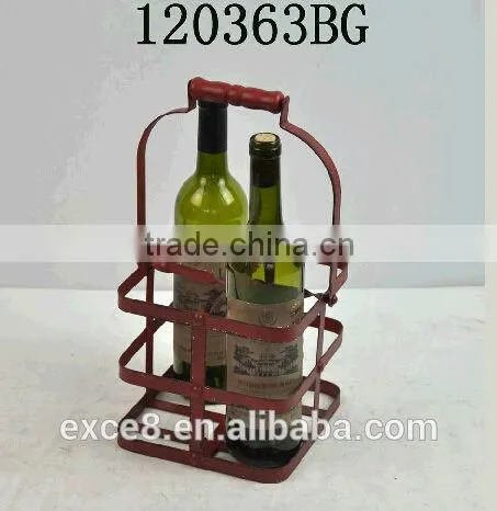 Antique Metal Decorative Wine Bottle Holder photo-2
