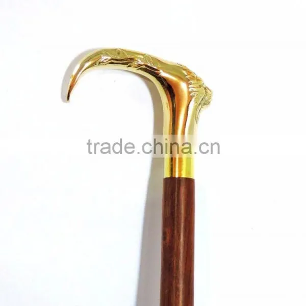 NAUTICAL BRASS DESIGNER WALKING CANES / SET OF 2 WALKING STICK Wk1179 photo-3