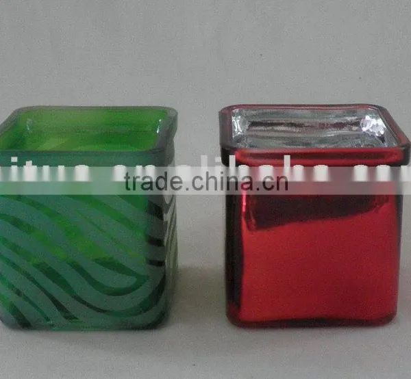 glass candle holder