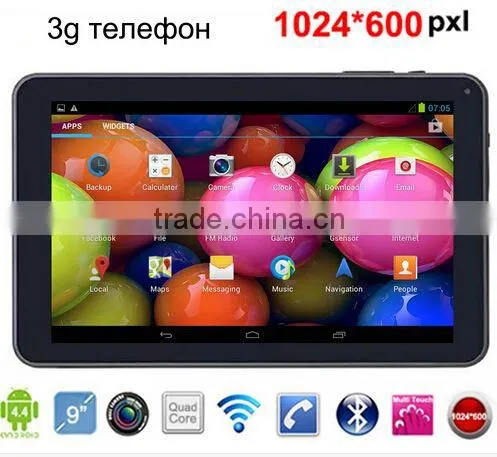 9 Inch Tablet PC With SIM Card Slot MTK6582 Quad Core ROM 8G Tablets 3G Android 5.1 GPS Bluetooth FM 3G Phablet photo-4
