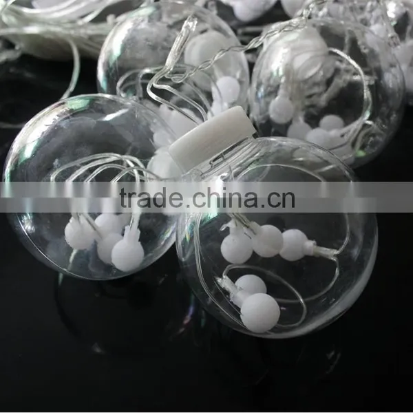Led Decoration Lamp Supplies Lantern 12 Glass Ball Curtain Lights/138L Curtain Light With Ball photo-2