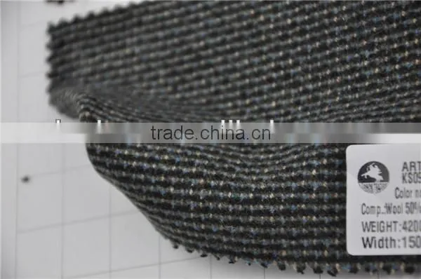 Hot Sell High Quality Wool Viscos Nylon Blend Woolen Fabric for Fashion Coat photo-4