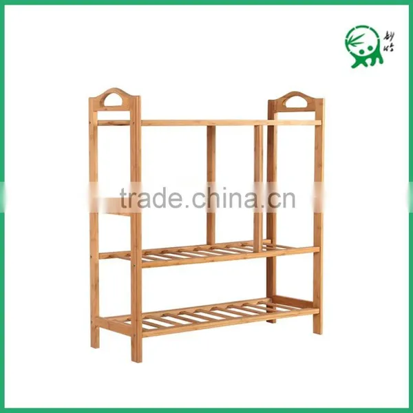 Durable Modeling Popular Eco-friendly Bamboo 4 Layers Shoe Rack photo-3