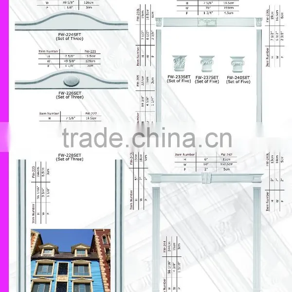 2016 High Quality Good Price Beautiful Polystyrene Crown Molds for Concrete Columns photo-4
