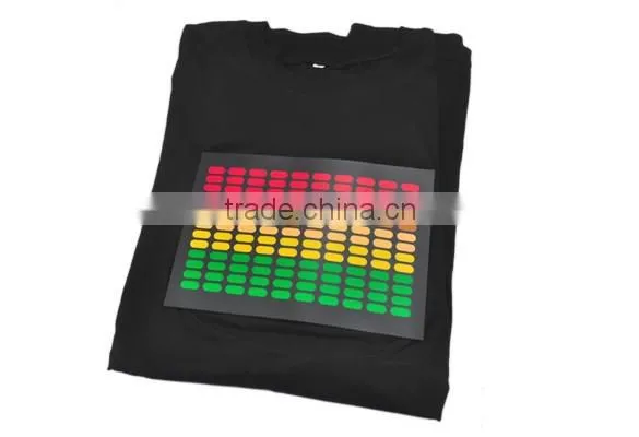 2016 Sound Activated LED T-Shirt EL Light Up Flashing Multi Design Perfect For Parties, Prom, Gifts photo-4