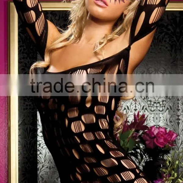 Temptlife Brand Sexy Fishnet Body Stocking Wholesale Price Open Cortch Sexy Fishnet Bodystocking Sexy Hot Net Bodystocking