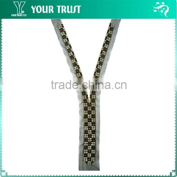 5MM Crystal Rhinestone Octangle Collar Beaded Neckline Garment Accessories photo-4