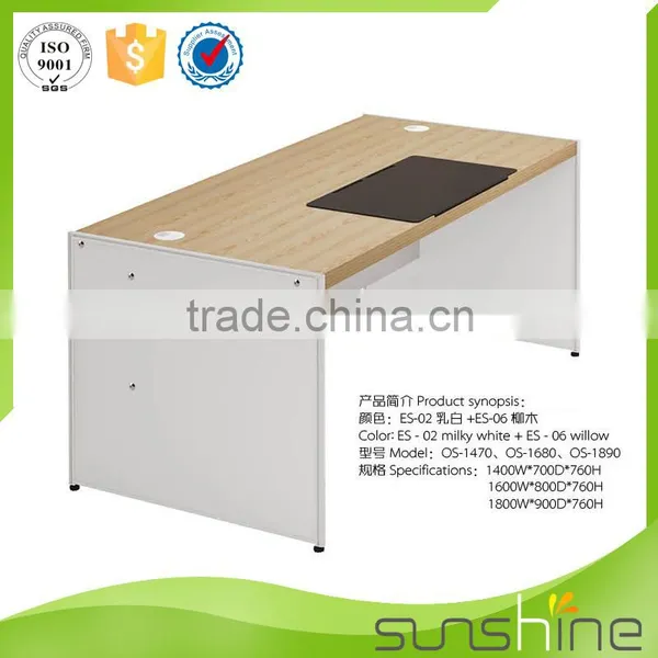 Staff Room Table Willow One Person Workstation 1400W*700D*760H With Mobile Pedestal and CPU Holder photo-3