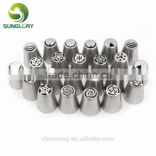 Hot Selling Stainless Steel Russian Tulip Nozzles Flower Icing Piping Tips Pastry Tubes Set photo-5