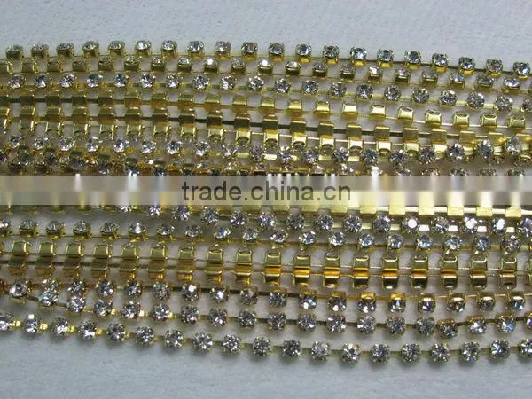 SS16 4mm Rhinestone Crystal Cup Chain Jewelry Cup Chain