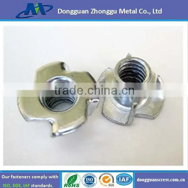 Zinc-plated Tee Nut With Prong