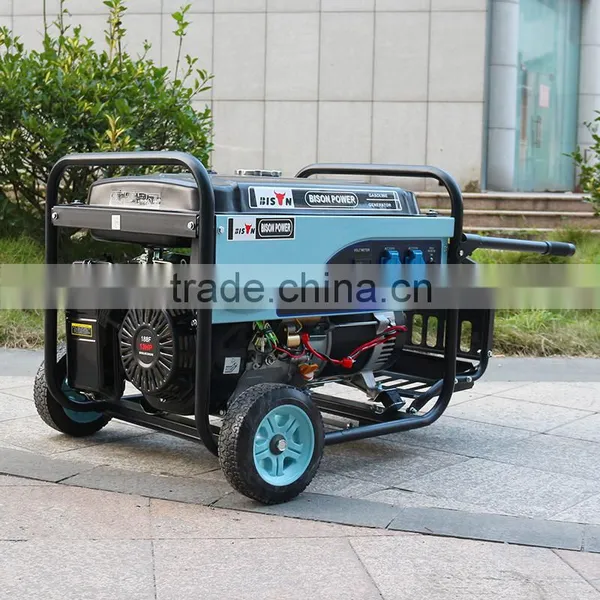 Bison China Taizhou Factory 5KW Gasoline Generator Blue Design photo-6