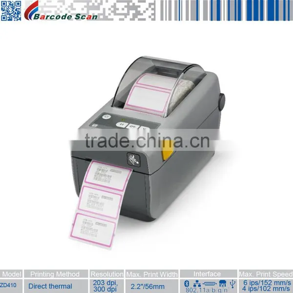 Zebra ZD410 Wi-Fi Bluetooth Smallest Direct Thermal Desktop Printer photo-3
