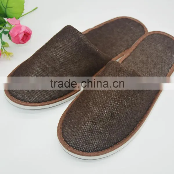 Brown Towels Hotel Disposable Slippers
