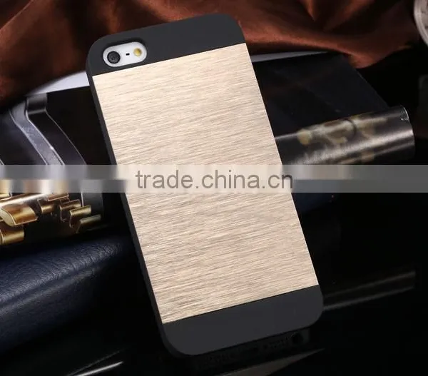 Luxury Gold Metal Brush Cover for IPhone 5 5s Phone Shell APortable Aluminum Hard Back Fashion Case for Iphone5 photo-3