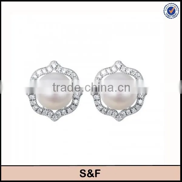 2015 New Design Freshwater Pearl Jewelry Set Jewelry in Silver photo-3
