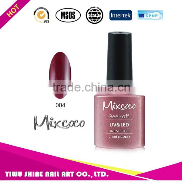 2016 Mixcoco One Step Gel Polish Professional Easy Move One Step Nail Gel , Free Sample uv Gel Nail Polish photo-5