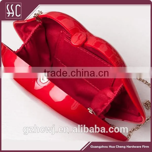 Wholesale China Acrylic Box Clutch Bag &colorful Evening Bag Ladies Lip Shaped Acrylic Boxes Bag Quality Choice photo-2
