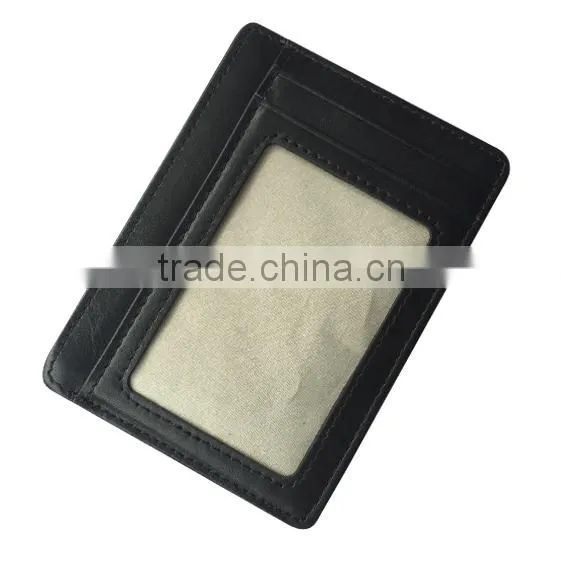 RFID Wallet Leather RFID Blocking Wallet Slim Card Holder Case photo-5