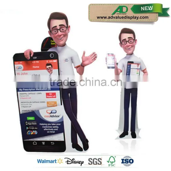 China Suppliers Life Size Figure Rocky Balboa Paper Display Standee , John Mayer Cardboard Cutouts Quality Choice photo-3
