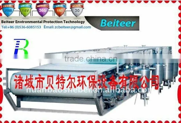 DU Rubber Vacuum Belt Filter for Sludge Dewatering