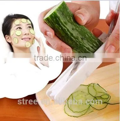 New Hot Carrot Cucumber Sharpener Fruit Vegetables Slicer Cucumber Mask Sharpener Cutter Kitchen Accessories + Mirro