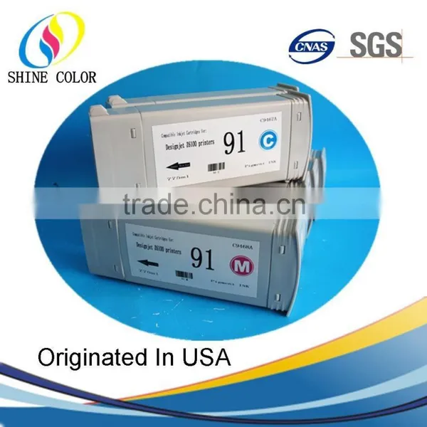 Hot 775ML & 8 Color HP91 Wide Format Compatible Ink Cartridge C4944A for HP DJ Z6100 photo-3